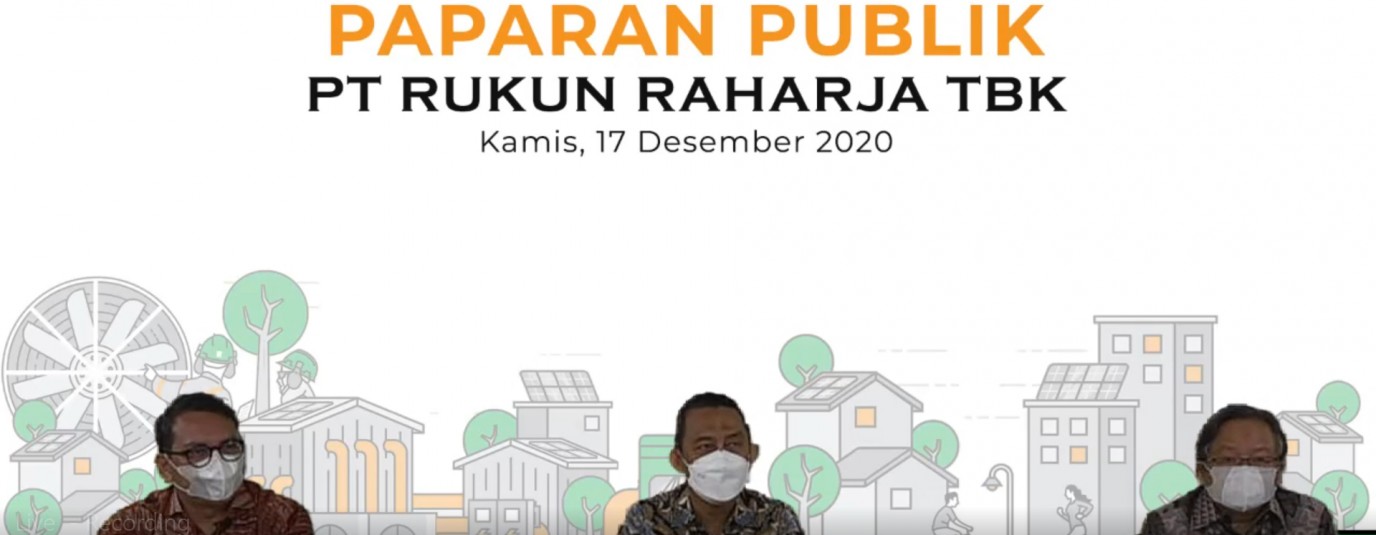 Public expose 2020 PT Rukun Raharja Tbk dilaksanakan secara virtual tanggal 17 desember 2020